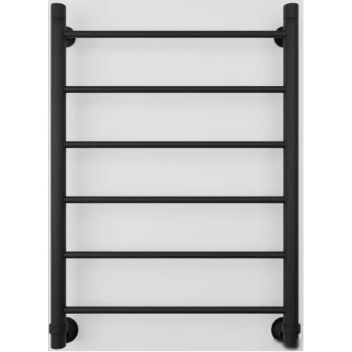 Полотенцесушитель Luxon J 80x50 (черный матовый, нижнее подключение)