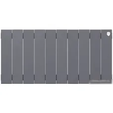 Биметаллический радиатор Royal Thermo PianoForte 300 Silver Satin (10 секций) боковое подключение