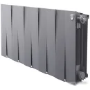 Биметаллический радиатор Royal Thermo PianoForte 300 Silver Satin (10 секций) боковое подключение