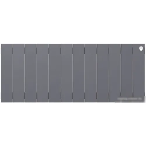Биметаллический радиатор Royal Thermo PianoForte 300 Silver Satin (12 секций) боковое подключение