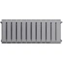 Биметаллический радиатор Royal Thermo PianoForte 300 Silver Satin (12 секций) боковое подключение