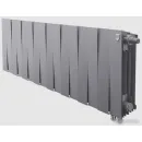 Биметаллический радиатор Royal Thermo PianoForte 300 Silver Satin (16 секций) нижнее подключение