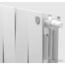 Биметаллический радиатор Royal Thermo PianoForte 300 Silver Satin (8 секций) нижнее подключение