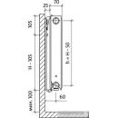Стальной панельный радиатор Royal Thermo Ventil Compact VC21-500-800 (Bianco Traffico)
