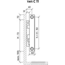 Стальной панельный радиатор Royal Thermo Compact C11-500-1100 (Bianco Traffico)