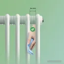 Стальной трубчатый радиатор Rifar TUB 2180-08-D1-TI (титан, нижнее односторонее подключение)