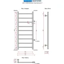 Полотенцесушитель водяной Ростела Виктория 400x1000/9 1" боковое подключение