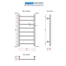 Полотенцесушитель водяной Ростела Виктория 400x800/8 1" нижнее подключение