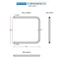 Полотенцесушитель водяной Ростела П-образный 600x600 ДУ-25