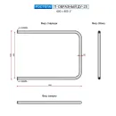 Полотенцесушитель водяной Ростела П-образный 600x800 ДУ-25