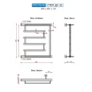 Полотенцесушитель водяной Ростела Степ 500x500 ДУ-32