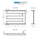 Полотенцесушитель водяной Ростела Степ 500x800 ДУ-32
