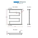 Полотенцесушитель водяной Ростела Степ 600x600 ДУ-32