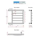 Полотенцесушитель водяной Ростела Октавия 500x600/4 1.1/4" боковое подключение