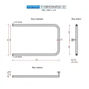 Полотенцесушитель водяной Ростела П-образный 500x800 ДУ-32