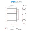 Полотенцесушитель водяной Ростела Соната 500x700/6 1.1/4" боковое подключение