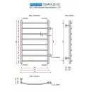 Полотенцесушитель водяной Ростела Соната 500x800/8 1.1/4" боковое подключение