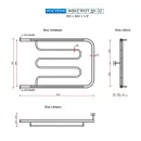 Полотенцесушитель водяной Ростела Фокстрот 500x800 ДУ-32