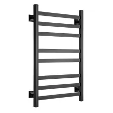 Полотенцесушитель водяной Ростела Квадро V 30 500x800/8 1/2" черный, нижнее подключение