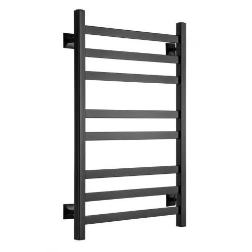 Полотенцесушитель водяной Ростела Квадро V 30 500x800/8 1/2" черный, нижнее подключение