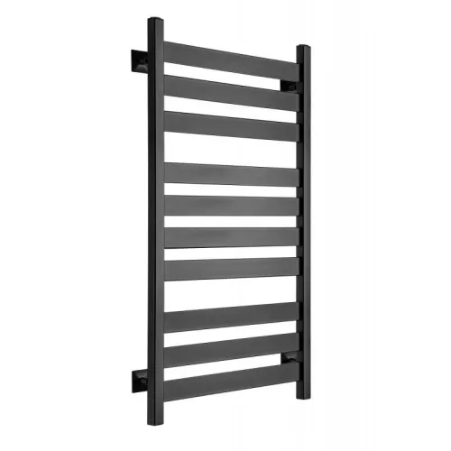 Полотенцесушитель водяной Ростела Квадро V 50 500x1000/10 1/2" черный, нижнее подключение