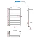 Полотенцесушитель водяной Ростела Лира Квадрат 500x800/9 1/2" нижнее подключение