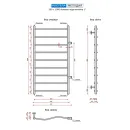 Полотенцесушитель водяной Ростела Мелодия 500x1000/9 1" боковое подключение