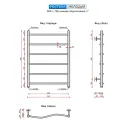 Полотенцесушитель водяной Ростела Мелодия 500x700/6 1" нижнее подключение