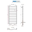 Полотенцесушитель водяной Ростела Мелодия 500x1200/11 1/2" нижнее подключение