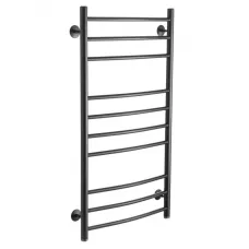 Полотенцесушитель водяной Ростела Свирель D 500х1000/10 черный, нижнее подключение