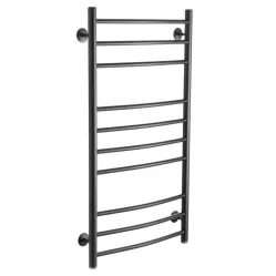 Полотенцесушитель водяной Ростела Свирель D 500х1000/10 черный, нижнее подключение