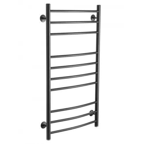 Полотенцесушитель водяной Ростела Свирель D 500х1000/10 черный, нижнее подключение