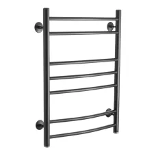 Полотенцесушитель водяной Ростела Свирель D 500х700/7 черный, нижнее подключение