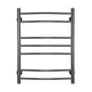 Полотенцесушитель водяной Ростела Свирель D 500х700/7 черный, нижнее подключение