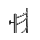 Полотенцесушитель водяной Ростела Свирель D 500х700/7 черный, нижнее подключение