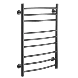 Полотенцесушитель водяной Ростела Свирель D 500х800/9 черный, нижнее подключение