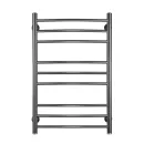 Полотенцесушитель водяной Ростела Свирель D 500х800/9 черный, нижнее подключение