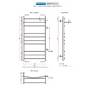 Полотенцесушитель водяной Ростела Свирель D+ 500x1000 1" боковое правое подключение
