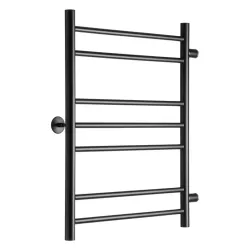 Полотенцесушитель водяной Ростела Свирель V 500х700/7 1" черный, боковое подключение