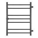 Полотенцесушитель водяной Ростела Свирель V 500х700/7 1" черный, боковое подключение