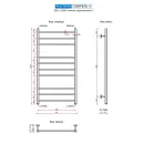 Полотенцесушитель водяной Ростела Свирель V 500x1000 1" нижнее подключение