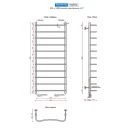 Полотенцесушитель водяной Ростела Чайка 500x1200/11 1/2" нижнее подключение 