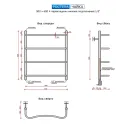 Полотенцесушитель водяной Ростела Чайка 500x600/4 1/2" нижнее подключение 