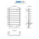 Полотенцесушитель водяной Ростела Чайка 500x800/8 1/2" нижнее подключение 