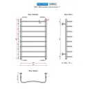 Полотенцесушитель водяной Ростела Чайка 500x800/8 1" нижнее подключение 