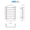 Полотенцесушитель водяной Ростела Чайка 500x700/6 1" нижнее подключение 