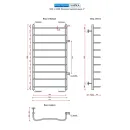 Полотенцесушитель водяной Ростела Чайка 500x1000/9 1" боковое подключение 