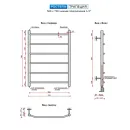 Полотенцесушитель водяной Ростела Трапеция 500x700/6 1/2" нижнее подключение