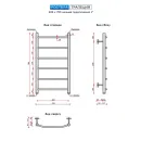 Полотенцесушитель водяной Ростела Трапеция 400x700/6 1" нижнее подключение