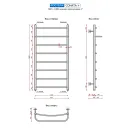 Полотенцесушитель водяной Ростела Соната+ 500x1000 1" нижнее подключение